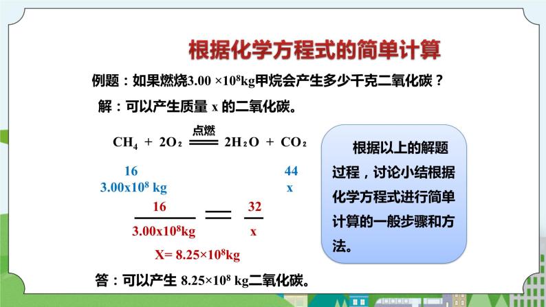新华师大版化学九年级上册1.4 根据化学方程式的简单计算  课件+教案+练习08