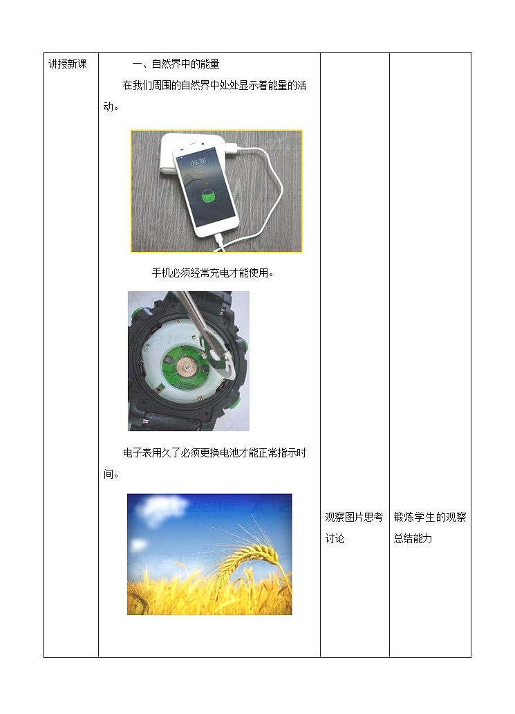 新华师大版化学九年级上册7.4能量的转化与守恒 课件+教案+练习02