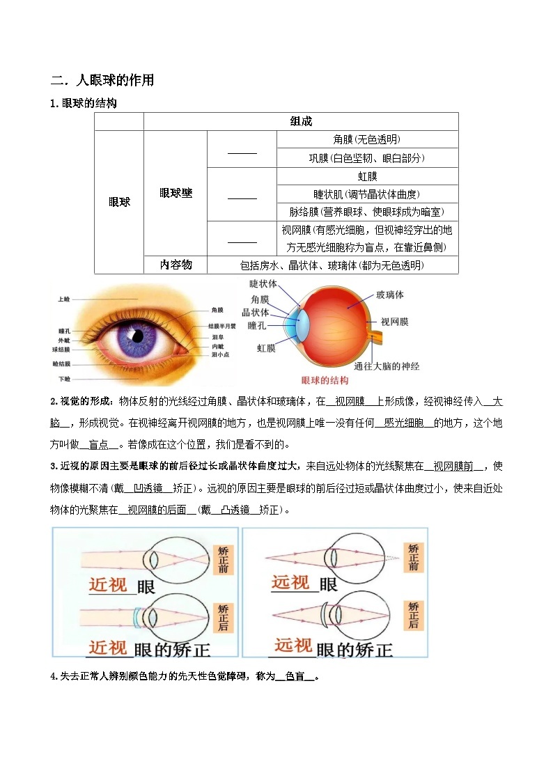 第05讲 透镜与视觉-2023-2024学年新八年级科学暑假精品课 试卷03