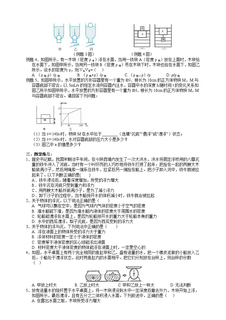 2022浙教版八上科学1.3水的浮力 第3课时(课件+教学设计+学案+视频)02
