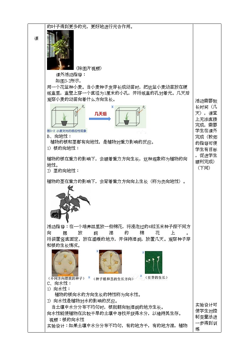 2022浙教版八上科学3.1植物的生命活动调节 第1课时(课件+教学设计+学案+视频)02