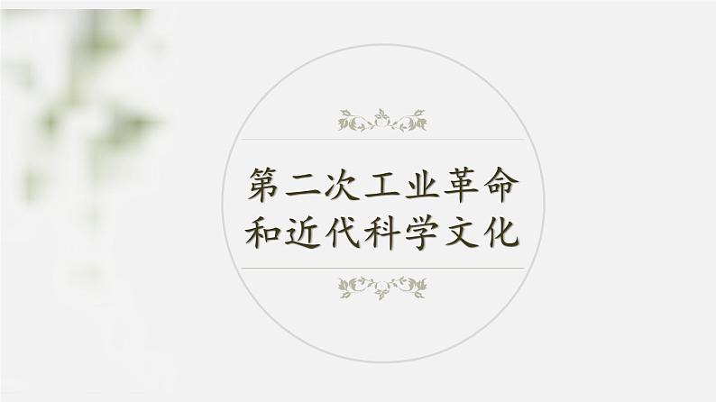 中考历史一轮复习考点讲练课件:第二次工业革命和近代科学文化(含答案)01