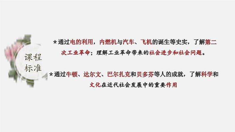 中考历史一轮复习考点讲练课件:第二次工业革命和近代科学文化(含答案)02