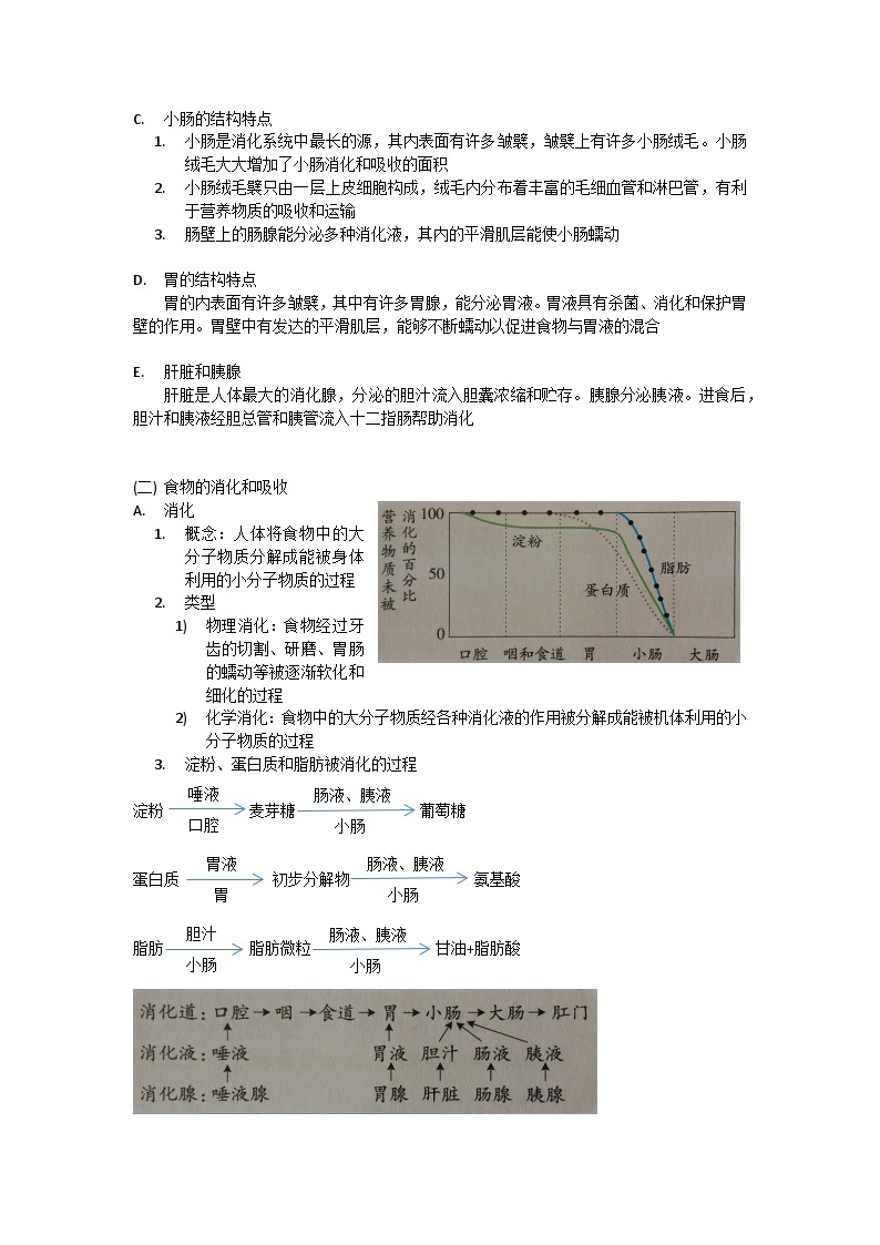 中考复习  浙教版科学九年级上册 第4章 代谢与平衡 知识点03