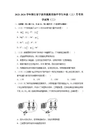 浙江省宁波市慈溪市实验中学2023-2024学年九年级上学期月考科学试卷