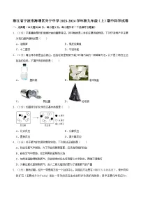 浙江省宁波市海曙区兴宁中学 2023-2024学年九年级上学期期中科学试卷