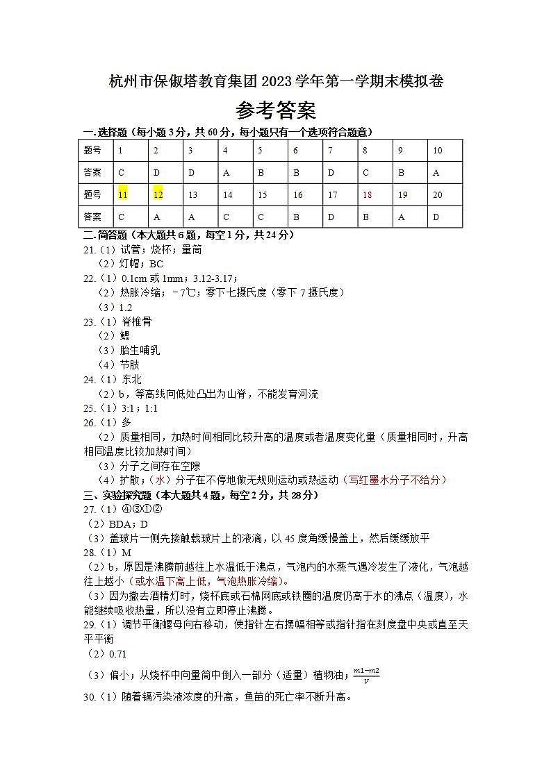 参考答案(1)(1)第1页