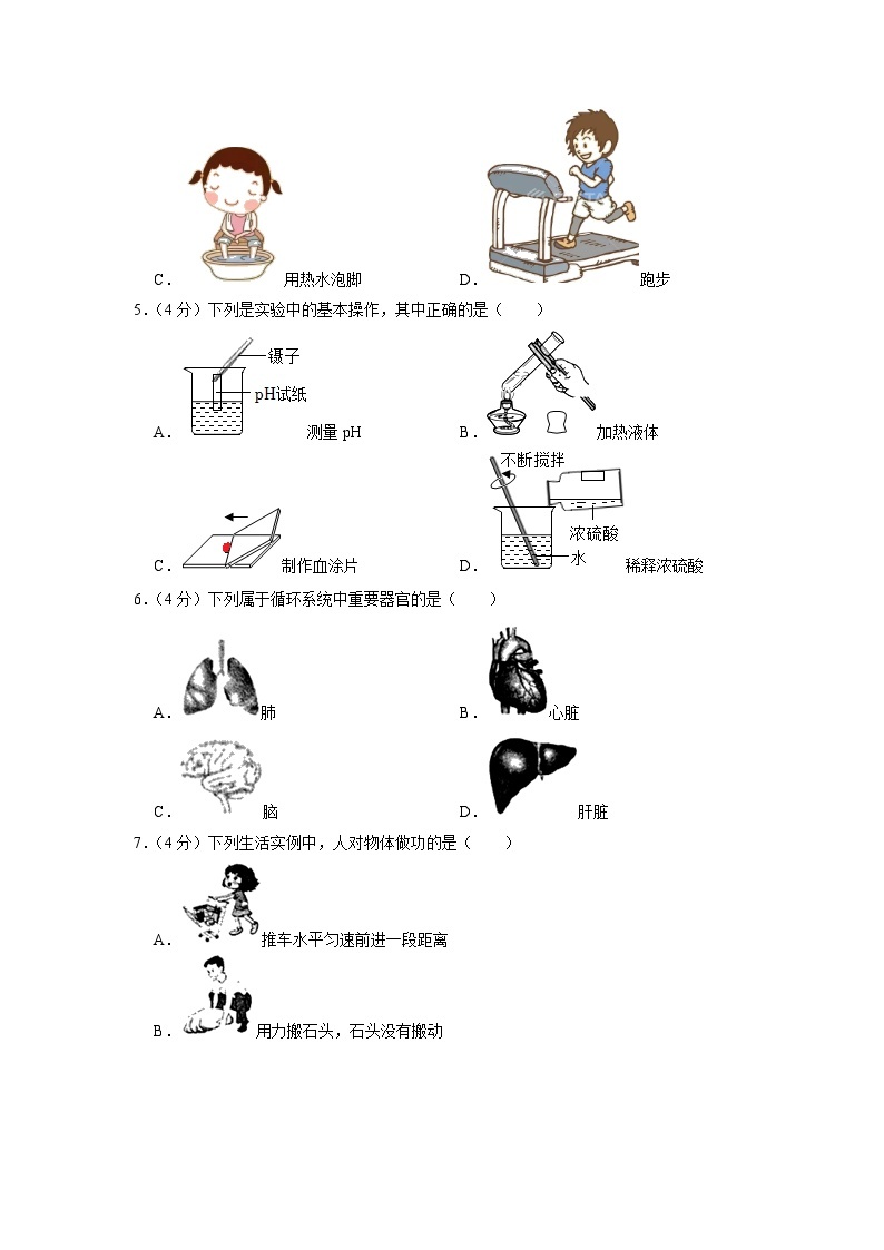 浙江省台州市临海市2022-2023学年九年级上学期期末教学质量监测科学试题02