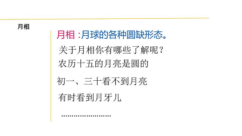 4.4 月相-七年级科学下册知识点讲解与规律总结课件(浙教版)(PPT)第4页