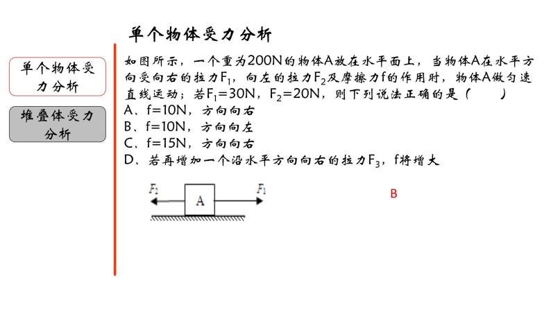 3.7 受力分析-七年级科学下册知识点讲解与规律总结（浙教版）PPT)06