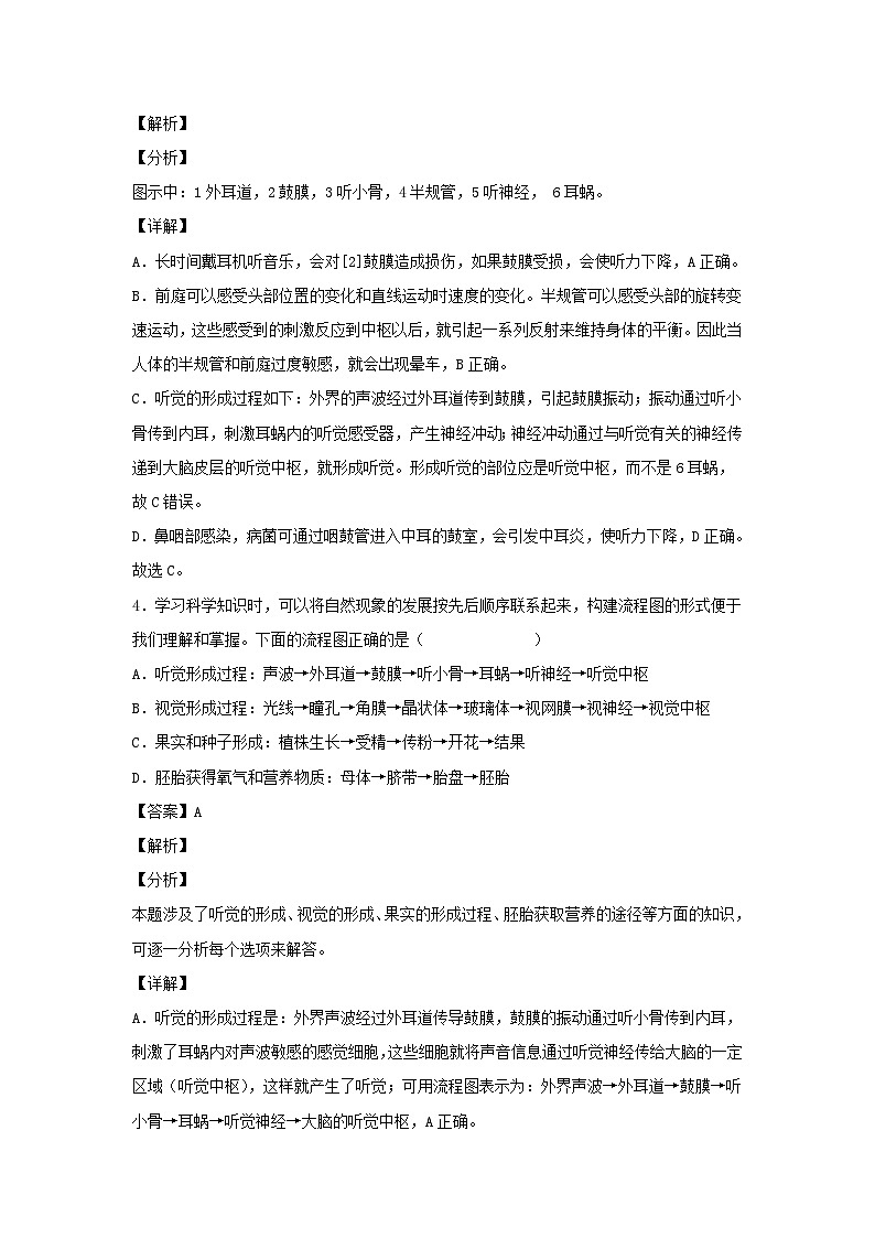 2022-2023学年七年级下册科学第二章单元测试卷及答案浙教版第3页