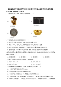 浙江省杭州市市建兰中学2023-2024学年九年级上册科学10月月考试卷
