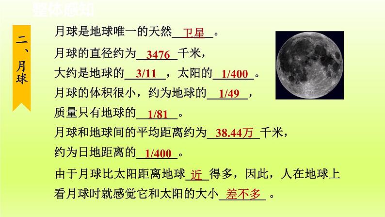 2024七年级科学下册第4章地球和宇宙4.1太阳和月球第2课时课件(浙教版)第3页