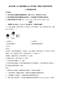 浙江省杭州市第十五中教育集团2023-2024学年九年级下学期3月月考科学试题