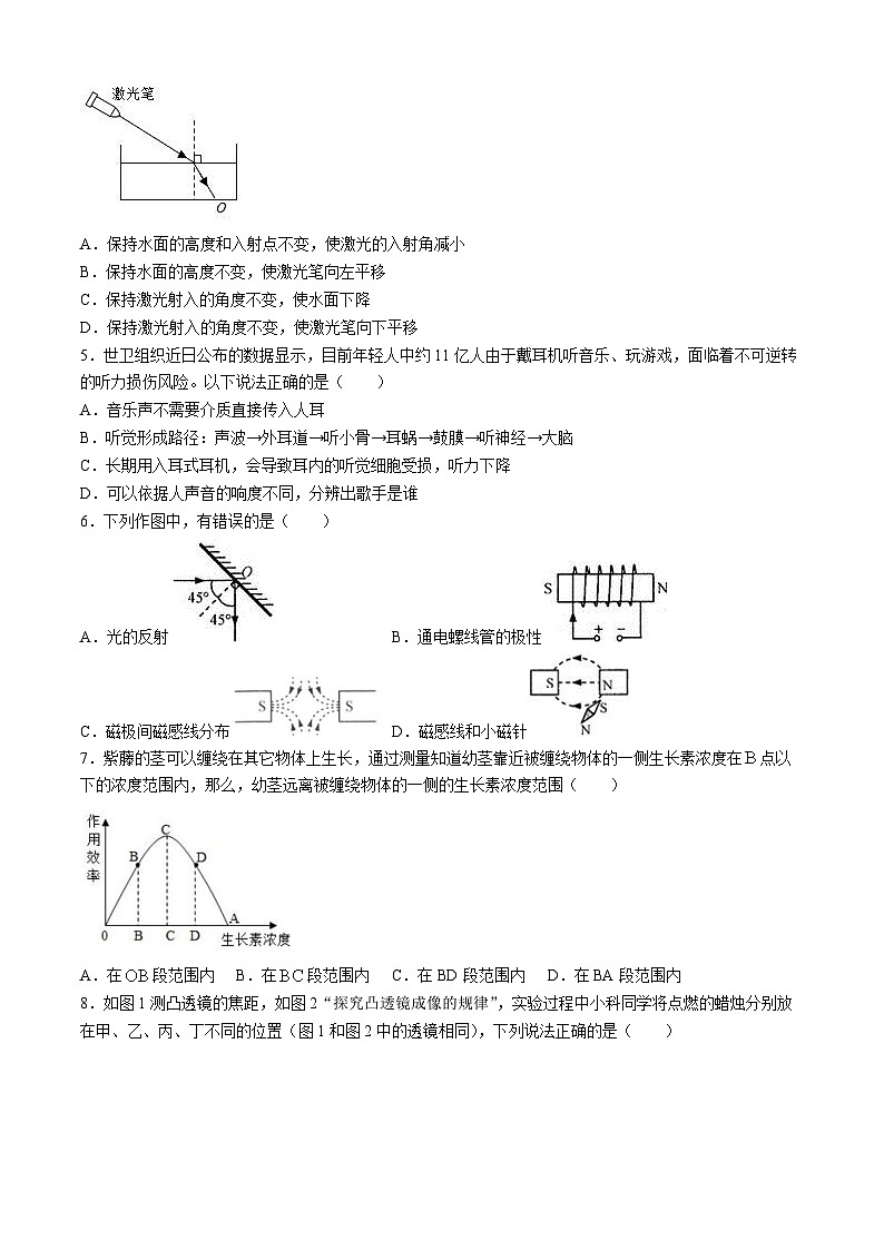 浙江省宁波市镇海区2023-2024学年下学期八年级科学期末试卷02