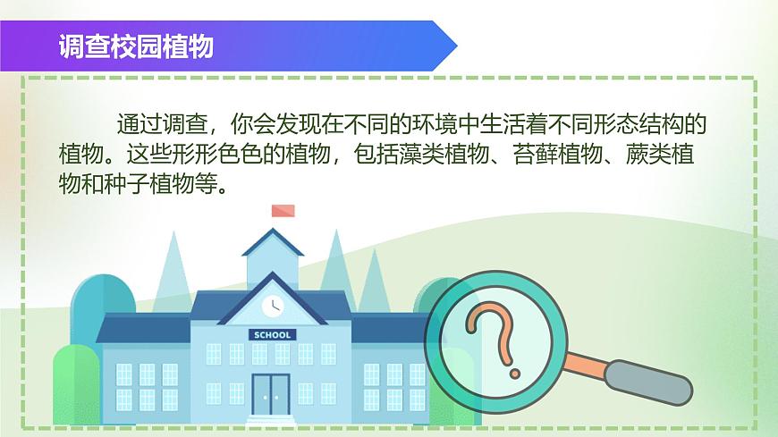 （浙教版2024）七年級(jí)上冊(cè)科學(xué)同步課件2.2 形形色色的植物（第1課時(shí)）課件第7頁(yè)
