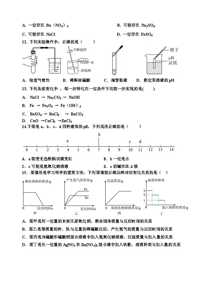 【★】2024期中九年级科学试题卷第3页
