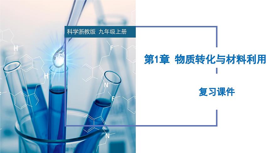 第2章 物質(zhì)轉(zhuǎn)化與材料利用(單元復習課件)- 2024-2025學年九年級科學上冊同步高效課堂(浙教版)第1頁