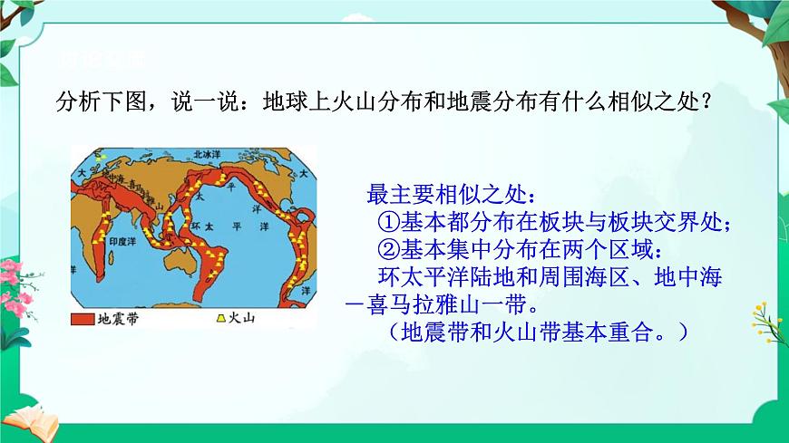 浙教版七上科學(xué) 4.4 地球板塊的緩慢運動 課件第8頁
