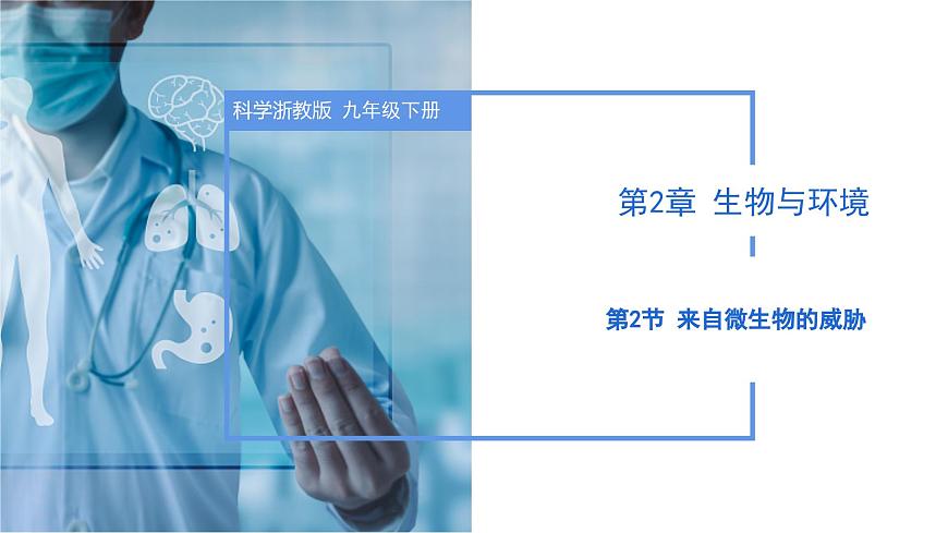 第三章 3.2 來(lái)自微生物的威脅(教學(xué)課件)-九年級(jí)科學(xué)下冊(cè)(浙教版)第1頁(yè)