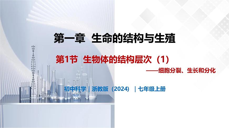 1.1 生物體的結(jié)構(gòu)層次（第1課時(shí)）-初中科學(xué)七年級(jí)下冊(cè) 同步教學(xué)課件（浙教版2024）第1頁