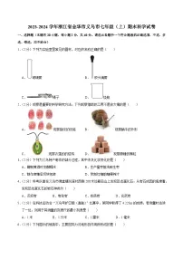 2023-2024学年浙江省金华市义乌市七年级（上）期末科学试卷