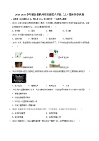 2023-2024学年浙江省杭州市西湖区八年级（上）期末科学试卷