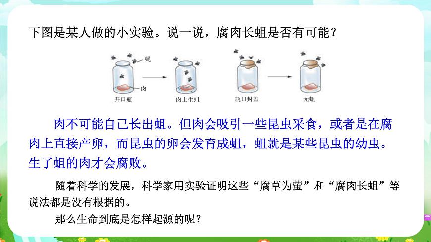 華師大版科學九下 2.2《生命的起源》課件第4頁