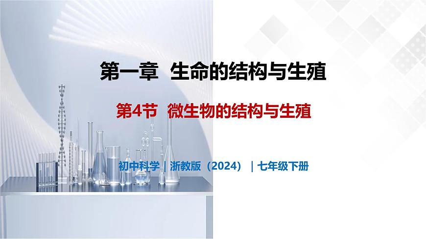 1.4 微生物的結(jié)構(gòu)與生殖-初中科學(xué)七年級(jí)下冊(cè) 同步教學(xué)課件（浙教版2024）第1頁