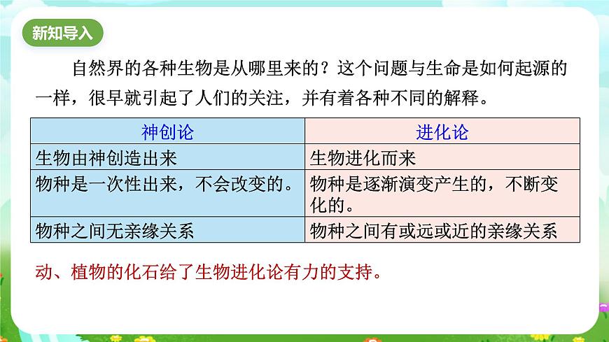 浙教版科學(xué)九下 1.4《生物的進(jìn)化》第1課時 課件第2頁
