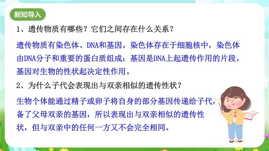 浙教版科學(xué)九下 1.5《遺傳和進(jìn)化》第2課時(shí) 課件第2頁(yè)