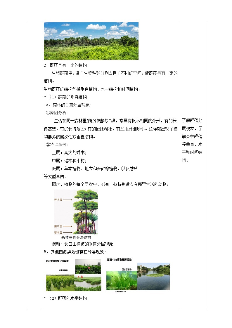 浙教版科学九下 2.3《生物群落》教案第3页
