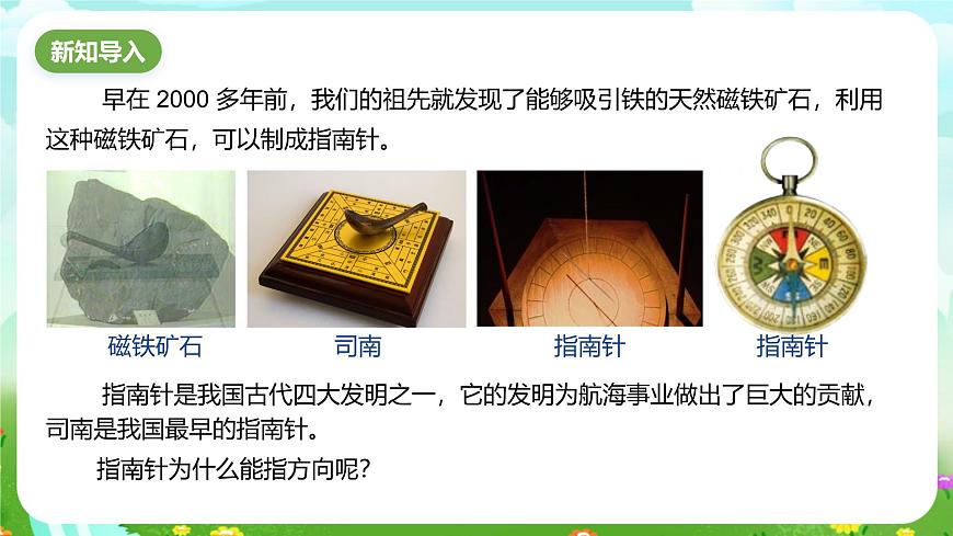 浙教版科學八下 1.1《指南針為什么能指方向》第1課時 課件第2頁