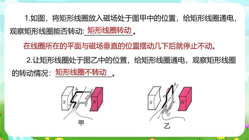 浙教版科學(xué)八下 1.4《電動(dòng)機(jī)》課件第7頁