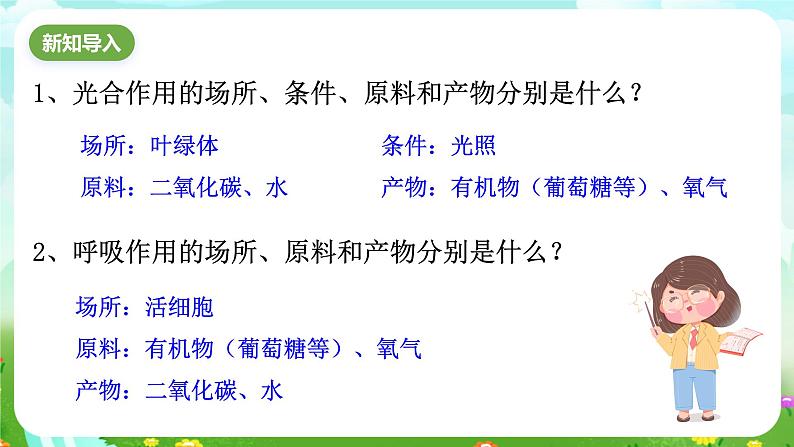 华师大版科学九下 3.2《自然界中的碳循环和氧循环》课件第2页