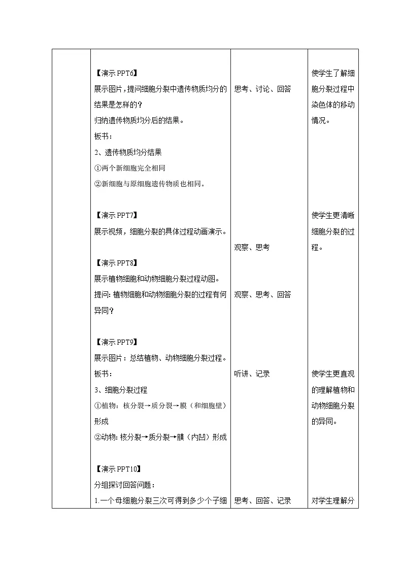 第一章 第一节生物体的结构层次 第一课时 教案 科学浙教版(2024)七年级下册第2页