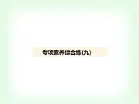 浙教版九年級(jí)科學(xué)下冊(cè)專項(xiàng)素養(yǎng)綜合練(九)課件