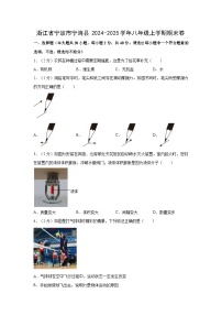 浙江省宁波市宁海县2024-2025学年八年级上学期期末卷科学试卷