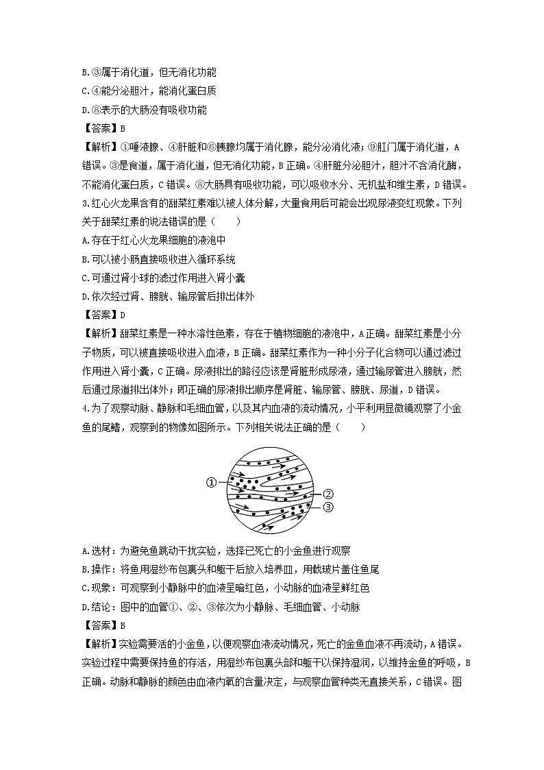 浙江省嘉兴市平湖市2024-2025学年九年级上学期12月期末科学试卷(解析版)第2页