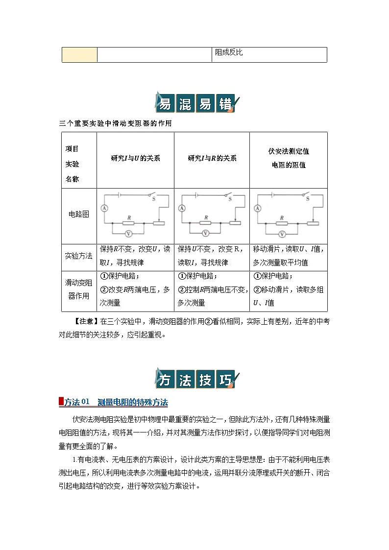 专题07 电路基础与欧姆定律(word)2025-2026学年初中浙教版科学一轮复习讲义知识点+习题(解析版 )第3页