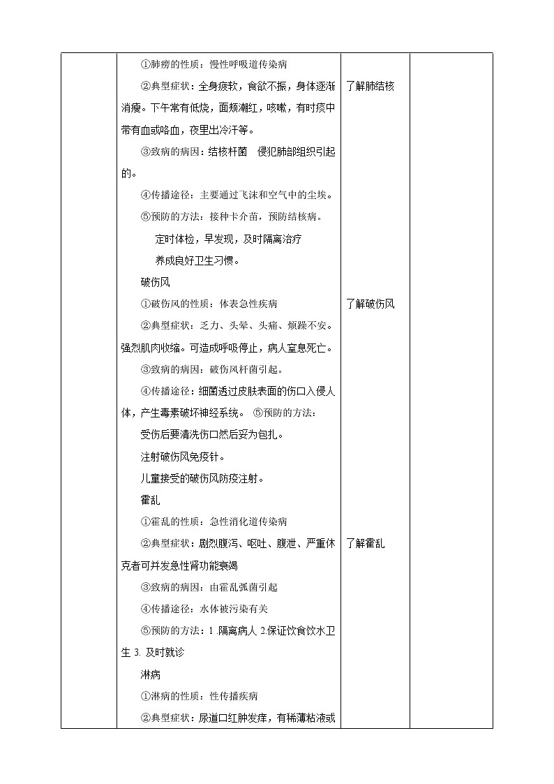 浙教版九年科學下冊第3章第2節(jié)來自微生物的威脅 第1課時（教案）第3頁