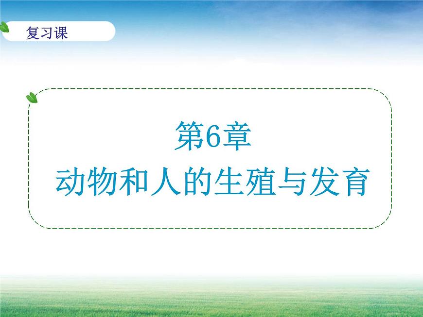 2020—2021學(xué)年華東師大版七年級科學(xué)下冊 第六章 動物和人的生殖與發(fā)育復(fù)習(xí)第1頁