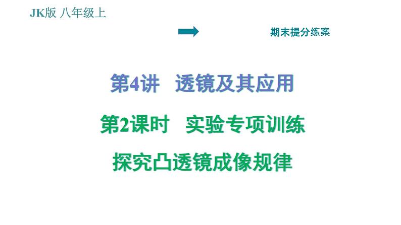 教科版八年级上册物理 期末提分练案 习题课件01