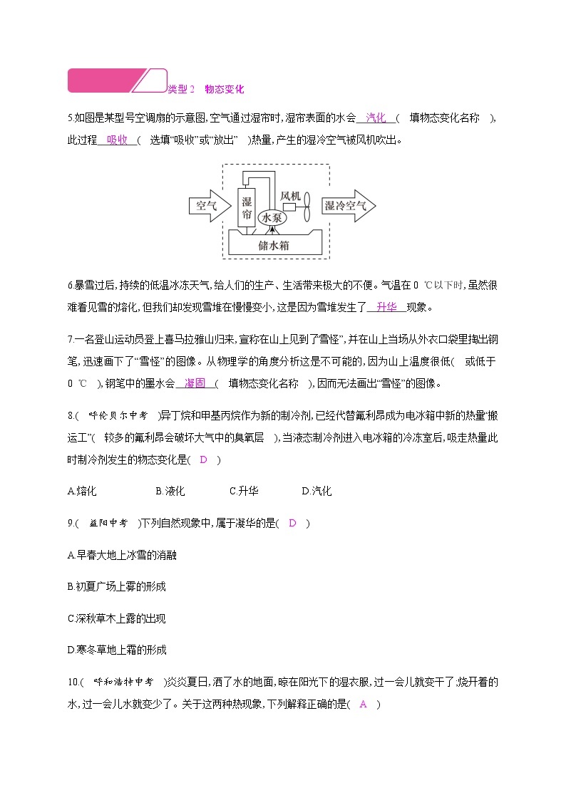 第四章章末小结与提升—2020年秋八年级物理上册（沪粤版）Word版课时作业 练习03