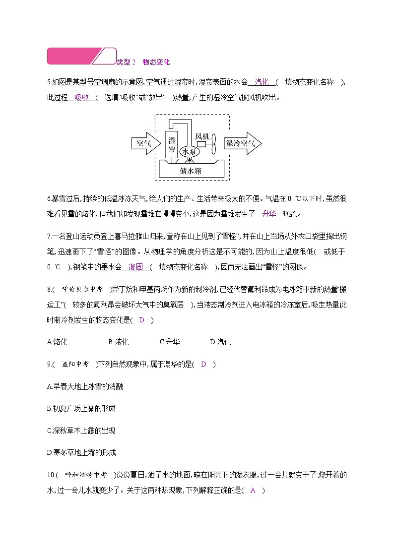 第四章章末小结与提升—2020年秋八年级物理上册(沪粤版)Word版课时作业第3页