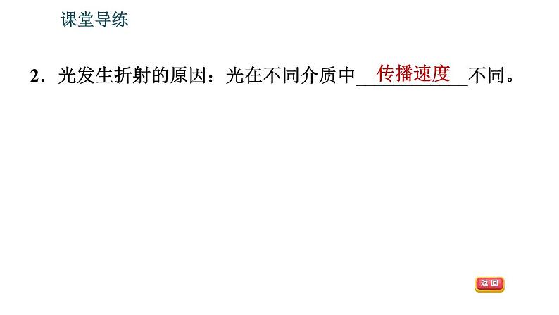 北师版八年级上册物理习题课件 第5章 5.4 光的折射05