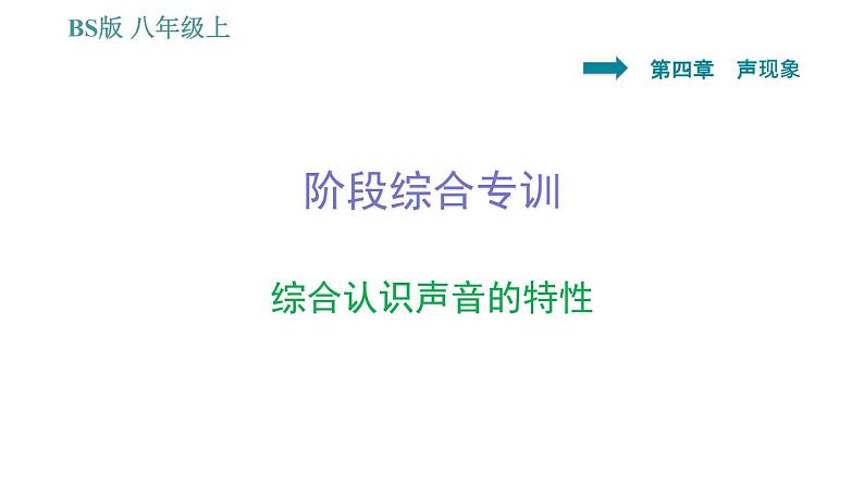 北师版八年级上册物理 第4章 习题课件01