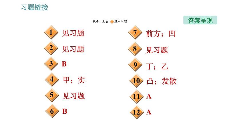 人教版八年级上册物理习题课件 第5章 5.4 眼睛和眼镜02