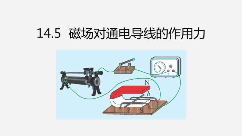 14.5磁场对通电导线的作用力—2020-2021学年北师大版九年级物理全册课件01