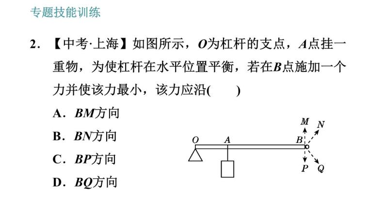 沪粤版八年级下册物理课件 第6章 专训（二）  机械利用及作图06